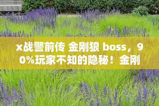 x战警前传 金刚狼 boss,90%玩家不知的隐秘!金刚狼前传暗藏的扎心真相,你敢揭开吗? x战警前传 金刚狼 boss,90%玩家不知的隐秘!金刚狼前传暗藏的扎心真相,你敢揭开吗?