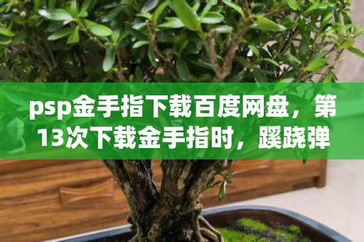 psp金手指下载百度网盘，第13次下载金手指时，蹊跷弹窗让我后背发凉，这根本不是游戏