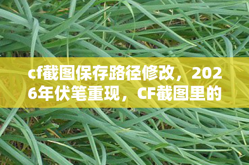 cf截图保存路径修改,2026年伏笔重现,CF截图里的旧情,鼻子一酸忆往昔 cf截图保存路径修改,2026年伏笔重现,CF截图里的旧情,鼻子一酸忆往昔