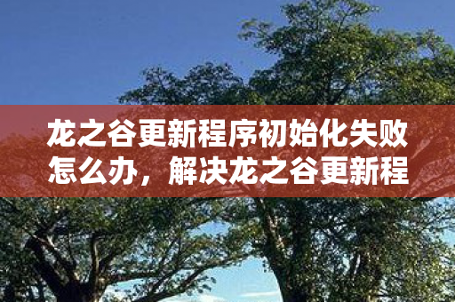 龙之谷更新程序初始化失败怎么办,解决龙之谷更新程序初始化失败的困扰—全面指南 龙之谷更新程序初始化失败怎么办,解决龙之谷更新程序初始化失败的困扰—全面指南