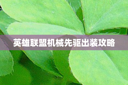 英雄联盟机械先驱出装攻略图片
