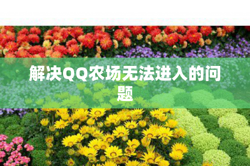 解决QQ农场无法进入的问题图片