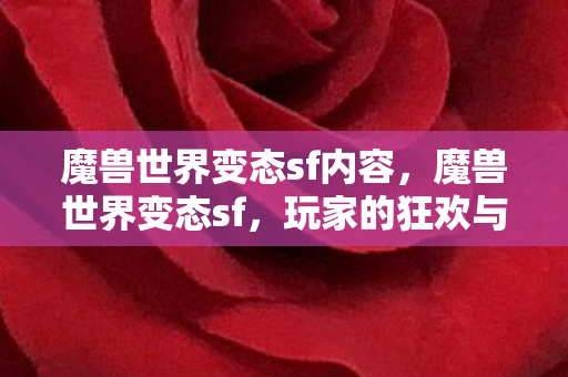 魔兽世界变态sf内容，魔兽世界变态sf，玩家的狂欢与挑战并存的世界
