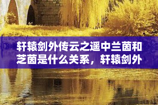 轩辕剑外传云之遥中兰茵和芝茵是什么关系,轩辕剑外传,云之遥 轩辕剑外传云之遥中兰茵和芝茵是什么关系,轩辕剑外传,云之遥