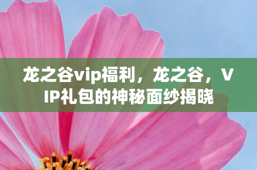 龙之谷vip福利,龙之谷,VIP礼包的神秘面纱揭晓 龙之谷vip福利,龙之谷,VIP礼包的神秘面纱揭晓