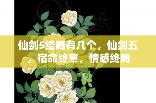仙剑5结局有几个,仙剑五,宿命终章,情感终局 仙剑5结局有几个,仙剑五,宿命终章,情感终局