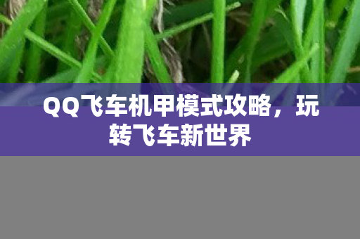 QQ飞车机甲模式攻略图片