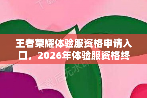 王者荣耀体验服资格申请入口，2026年体验服资格终到手，伏笔暗藏，鼻子一酸忆往昔