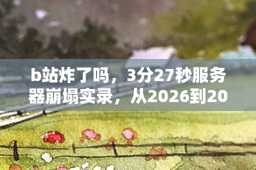 b站炸了吗,3分27秒服务器崩塌实录,从2026到2031,B站游戏生态的1825次心跳骤停 b站炸了吗,3分27秒服务器崩塌实录,从2026到2031,B站游戏生态的1825次心跳骤停