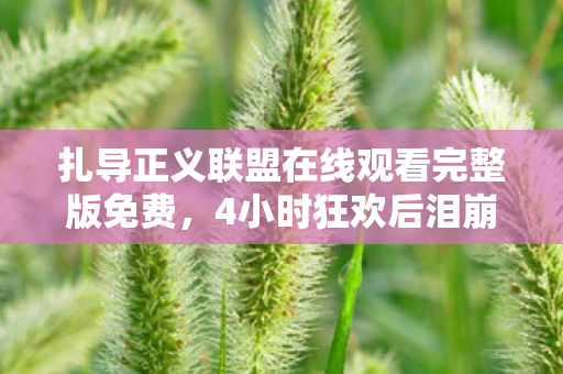 扎导正义联盟在线观看完整版免费,4小时狂欢后泪崩!300万DC粉深夜集体破防的终极真相 扎导正义联盟在线观看完整版免费,4小时狂欢后泪崩!300万DC粉深夜集体破防的终极真相