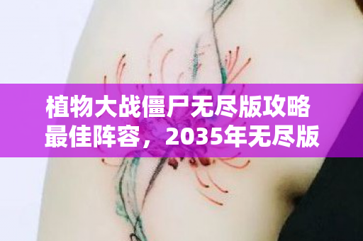植物大战僵尸无尽版攻略 最佳阵容,2035年无尽版通关秘籍!10000波僵尸狂潮下,谁在操控你的生存法则? 植物大战僵尸无尽版攻略 最佳阵容,2035年无尽版通关秘籍!10000波僵尸狂潮下,谁在操控你的生存法则?