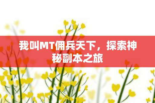 我叫MT佣兵天下图片