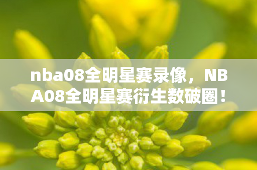 nba08全明星赛录像,NBA08全明星赛衍生数破圈!游戏综艺手机壳上演意想不到跨界大戏 nba08全明星赛录像,NBA08全明星赛衍生数破圈!游戏综艺手机壳上演意想不到跨界大戏