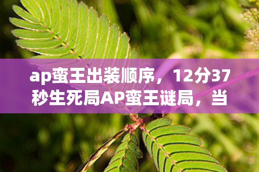 ap蛮王出装顺序,12分37秒生死局AP蛮王谜局,当死亡倒计时撞碎千万玩家泪目防线 ap蛮王出装顺序,12分37秒生死局AP蛮王谜局,当死亡倒计时撞碎千万玩家泪目防线
