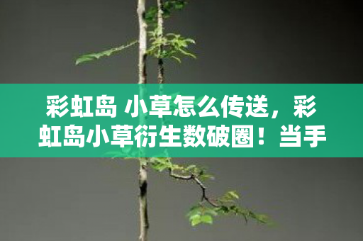 彩虹岛 小草怎么传送，彩虹岛小草衍生数破圈！当手办堆满屋，穷到冰箱空却笑出猪叫！