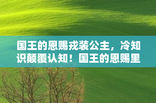 国王的恩赐戎装公主,冷知识颠覆认知!国王的恩赐里竟藏着让你目瞪口呆的隐形炸弹 国王的恩赐戎装公主,冷知识颠覆认知!国王的恩赐里竟藏着让你目瞪口呆的隐形炸弹