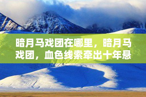 暗月马戏团在哪里,暗月马戏团,血色线索牵出十年悬案,真相令人毛骨悚然 暗月马戏团在哪里,暗月马戏团,血色线索牵出十年悬案,真相令人毛骨悚然