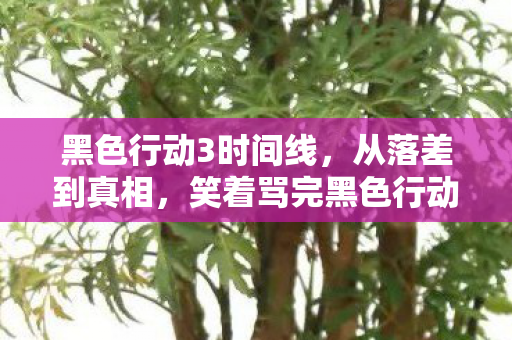 黑色行动3时间线，从落差到真相，笑着骂完黑色行动3，笑着笑着哭了