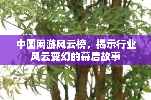 揭示行业风云变幻的幕后故事图片