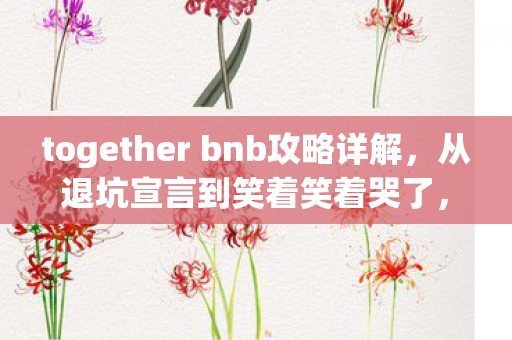TOGETHER BNB里藏着最扎心的真相图片