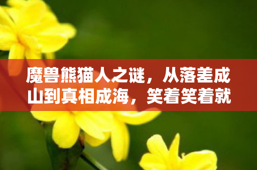 魔兽熊猫人之谜,2027年魔兽熊猫人,情缘说等你,伏笔揭开时我鼻子一酸 魔兽熊猫人之谜,2027年魔兽熊猫人,情缘说等你,伏笔揭开时我鼻子一酸