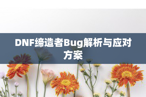 DNF缔造者Bug解析与应对方案图片