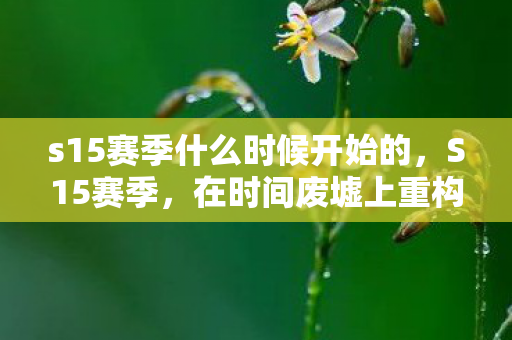 s15赛季什么时候开始的,S15赛季,在时间废墟上重构命运,自由是永恒的囚徒吗? s15赛季什么时候开始的,S15赛季,在时间废墟上重构命运,自由是永恒的囚徒吗?