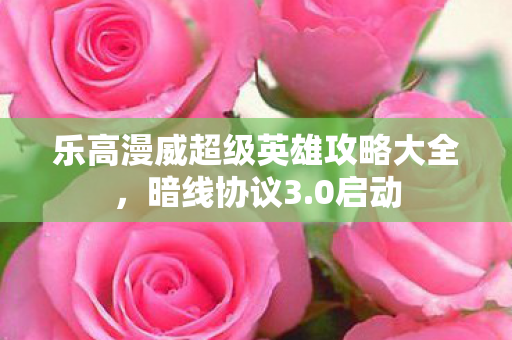 乐高漫威超级英雄攻略大全,暗线协议3.0启动 乐高漫威超级英雄攻略大全,暗线协议3.0启动