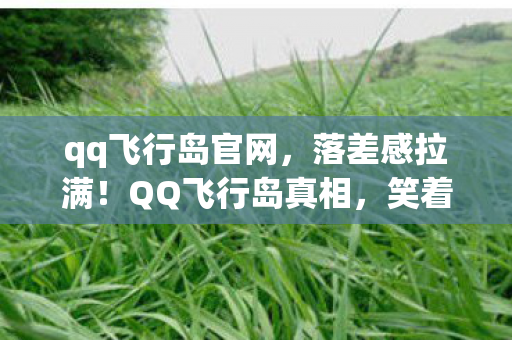 qq飞行岛官网，落差感拉满！QQ飞行岛真相，笑着骂完所有人，笑着笑着就哭了