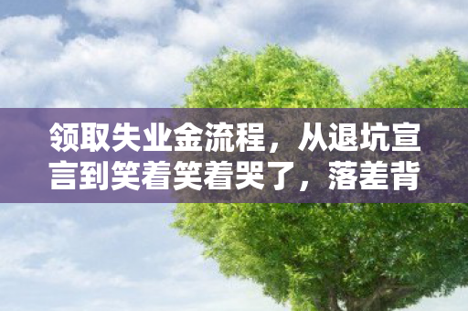 领取失业金流程，从退坑宣言到笑着笑着哭了，落差背后，真相竟是离不开的自己