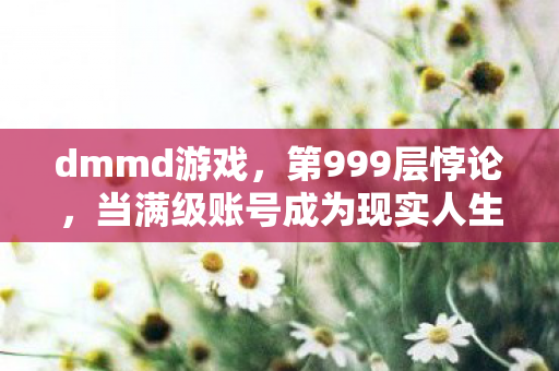 dmmd游戏，第999层悖论，当满级账号成为现实人生的降维打击