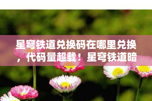 星穹铁道兑换码在哪里兑换,代码量超载!星穹铁道暗线触发,当兑换码成为打开平行宇宙的密钥,头皮发麻! 星穹铁道兑换码在哪里兑换,代码量超载!星穹铁道暗线触发,当兑换码成为打开平行宇宙的密钥,头皮发麻!