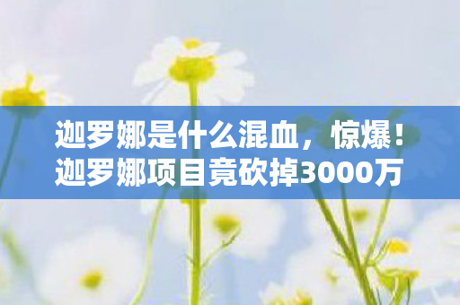 迦罗娜是什么混血,惊爆!迦罗娜项目竟砍掉3000万玩法,背后隐情让人吓一跳! 迦罗娜是什么混血,惊爆!迦罗娜项目竟砍掉3000万玩法,背后隐情让人吓一跳!