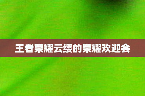 王者荣耀云缨的荣耀欢迎会图片