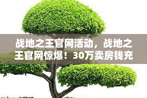 战地之王官网活动,战地之王官网惊爆!30万卖房钱充值后,老婆签协议我吓一跳! 战地之王官网活动,战地之王官网惊爆!30万卖房钱充值后,老婆签协议我吓一跳!