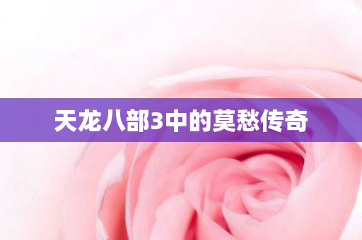 天龙八部3中的莫愁传奇图片