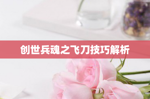 创世兵魂之飞刀技巧解析图片