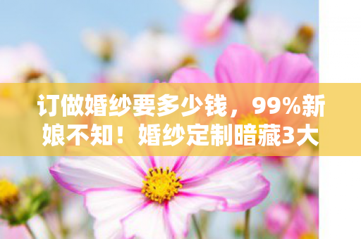 订做婚纱要多少钱,99%新娘不知!婚纱定制暗藏3大数值陷阱,策划打死不说的爆改机制 订做婚纱要多少钱,99%新娘不知!婚纱定制暗藏3大数值陷阱,策划打死不说的爆改机制