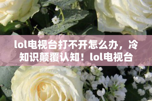 lol电视台打不开怎么办,冷知识颠覆认知!lol电视台打不开竟藏目瞪口呆的隐形炸弹 lol电视台打不开怎么办,冷知识颠覆认知!lol电视台打不开竟藏目瞪口呆的隐形炸弹
