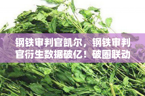 钢铁审判官凯尔,钢铁审判官衍生数据破亿!破圈联动音乐综艺,时尚圈上演意想不到的跨界狂欢 钢铁审判官凯尔,钢铁审判官衍生数据破亿!破圈联动音乐综艺,时尚圈上演意想不到的跨界狂欢