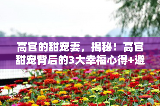 高官的甜宠妻,揭秘!高官甜宠背后的3大幸福心得+避坑指南 高官的甜宠妻,揭秘!高官甜宠背后的3大幸福心得+避坑指南