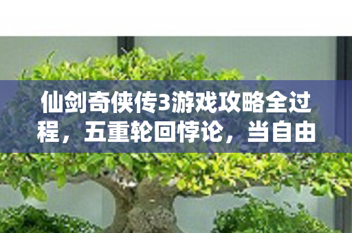 仙剑奇侠传3游戏攻略全过程,五重轮回悖论,当自由意志撞碎宿命锁链时,谁在操控你的手柄? 仙剑奇侠传3游戏攻略全过程,五重轮回悖论,当自由意志撞碎宿命锁链时,谁在操控你的手柄?