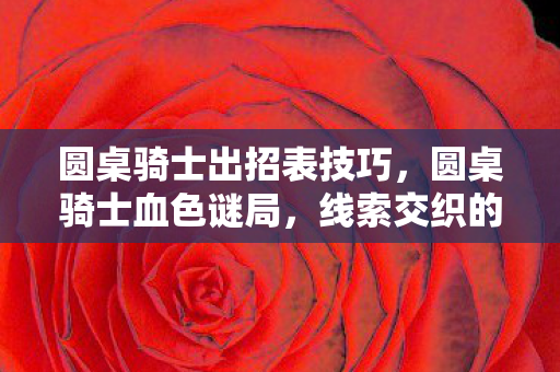 圆桌骑士出招表技巧,圆桌骑士血色谜局,线索交织的悬案,毛骨悚然终章 圆桌骑士出招表技巧,圆桌骑士血色谜局,线索交织的悬案,毛骨悚然终章