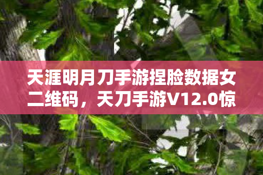 天涯明月刀手游捏脸数据女二维码,天刀手游V12.0惊现蹊跷捏脸!老玩家直呼,这波情怀杀太上头! 天涯明月刀手游捏脸数据女二维码,天刀手游V12.0惊现蹊跷捏脸!老玩家直呼,这波情怀杀太上头!