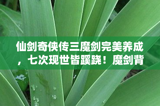 仙剑奇侠传三魔剑完美养成,七次现世皆蹊跷!魔剑背后真相,让人后背发凉 仙剑奇侠传三魔剑完美养成,七次现世皆蹊跷!魔剑背后真相,让人后背发凉