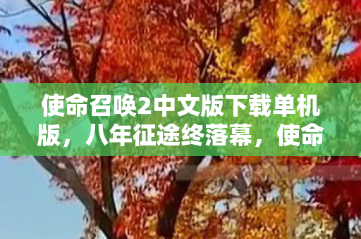 使命召唤2中文版下载单机版,八年征途终落幕,使命召唤2谜局散,泪目竟是空留痕 使命召唤2中文版下载单机版,八年征途终落幕,使命召唤2谜局散,泪目竟是空留痕