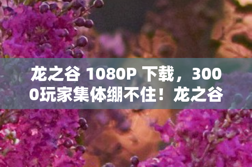龙之谷 1080P 下载,3000玩家集体绷不住!龙之谷迅雷下载疑云,大神萌新退坑党现场互怼 龙之谷 1080P 下载,3000玩家集体绷不住!龙之谷迅雷下载疑云,大神萌新退坑党现场互怼