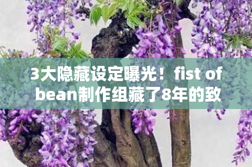 3大隐藏设定曝光!fist of bean制作组藏了8年的致命真相 3大隐藏设定曝光!fist of bean制作组藏了8年的致命真相
