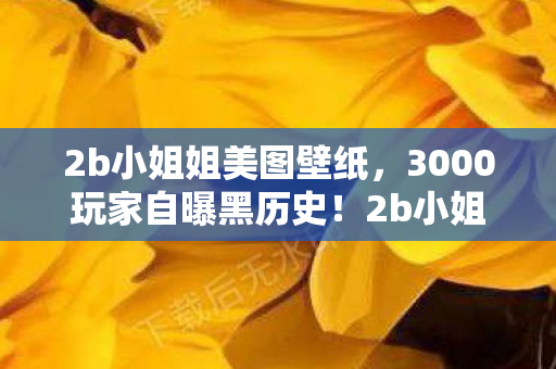 2b小姐姐美图壁纸,3000玩家自曝黑历史!2b小姐姐竟成背锅侠?策划,这锅我绷不住了! 2b小姐姐美图壁纸,3000玩家自曝黑历史!2b小姐姐竟成背锅侠?策划,这锅我绷不住了!