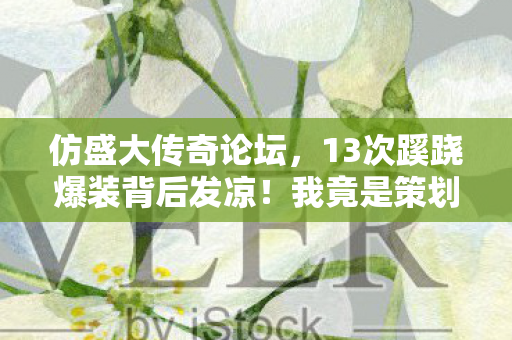 仿盛大传奇论坛,13次蹊跷爆装背后发凉!我竟是策划案里最完美的提线木偶 仿盛大传奇论坛,13次蹊跷爆装背后发凉!我竟是策划案里最完美的提线木偶